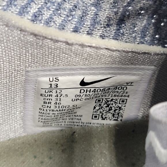Nike Air VaporMax FlyKnit Running Shoes men\'s size 13 Amory Blue 2021 Sneakers main image 5